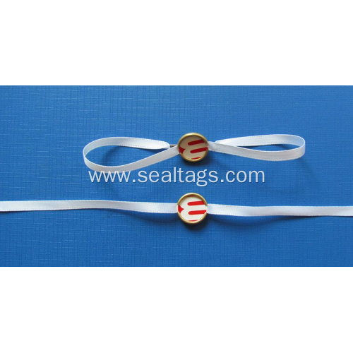 White multiline name tag string